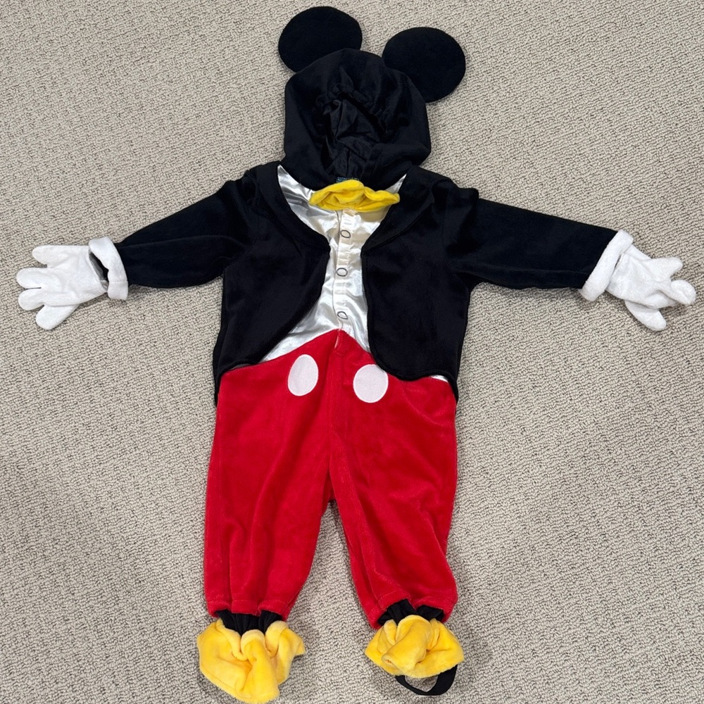 Disney Mickey Mouse Costume - Red, Black, White, Yellow